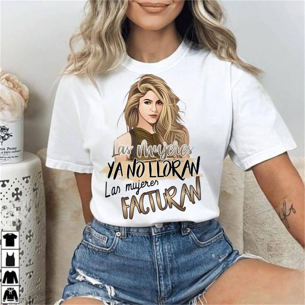 Shakira t-shirt girl harajuku 2000s streetwear anime Graphic Pop Culture shirt Pop Culture graphic Grunge hip hop Retro 3XL