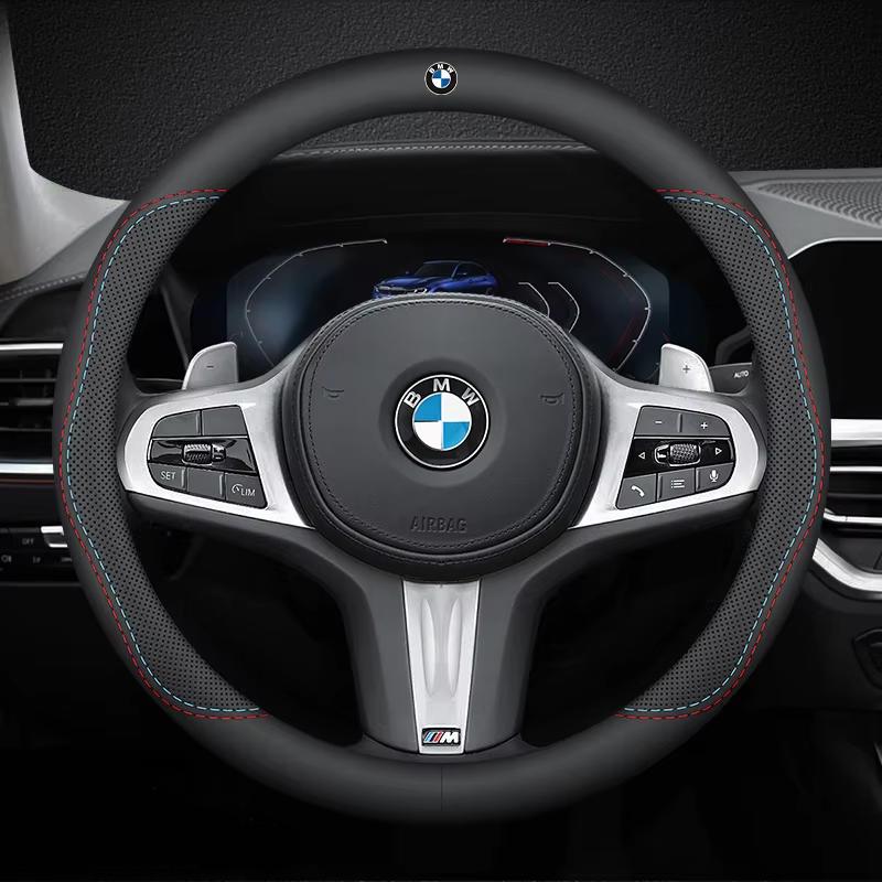 BMW M Araç Direksiyon Simidi Kılıfı G20 F11 E87 F30 F10 x3 G01 x5 F40 F16 M3 X1 X7 1 3 5 7 Serisi Deri Kaymaz Aksesuarlar
