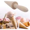 Wood Cone Roller Pizzelle Roller Krumkake Ice Cream Cone Roller Mold Natural Waffle Cone Roller Wooden Mini Waffle Cones Pastry Decorating Baking