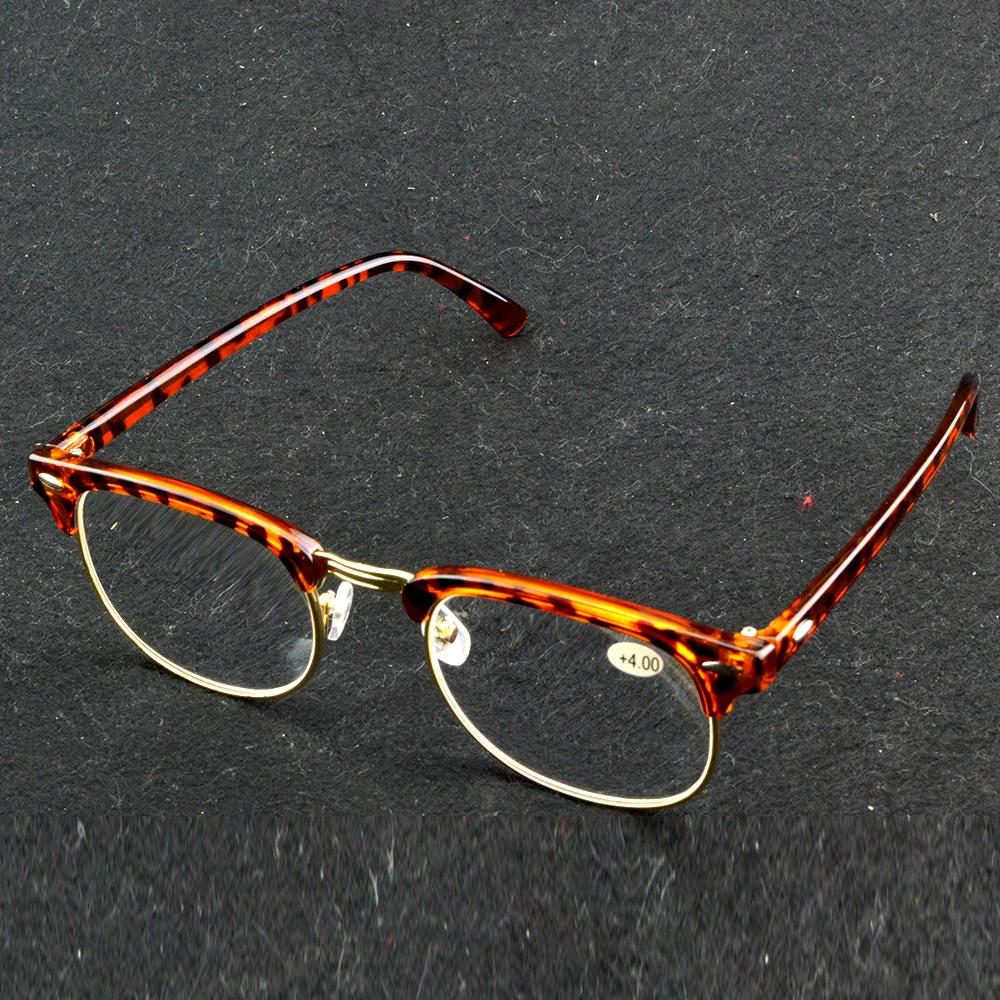 

Premium Acetate Reading Glasses Women Tortoiseshell Frame Brown Pattern Classic Vintage Style Eyewear+0.75 to +4 +4.00 коричневий