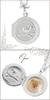Shinjuku Gin No Kura Round Bird Locket Pendant (Silver 925) (No Chain, No Engraving) for Women with Photo Holder (sv925)