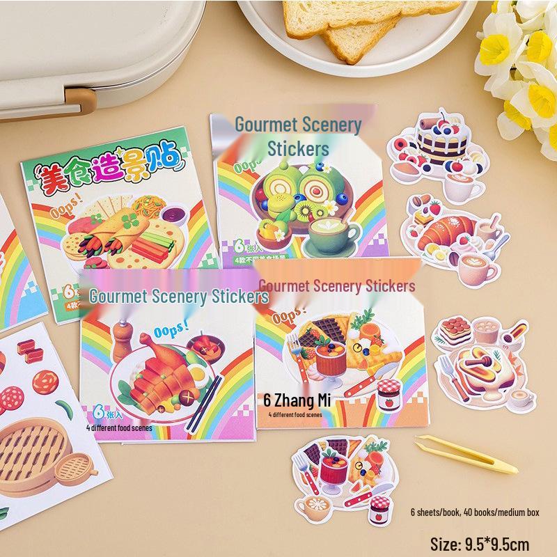 3D Miniature Landscape Stickers - DIY Journal Decoration Decals