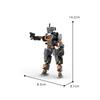 Assembled Building Block Mini Agent Orange Mecha Robot Model M Compatible With Lego Creative Assembling Series