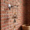 Vintage Metal Wall Mounted Hanging Doorbells Wooden Home Decor Welcome Doorbell Ornament Decorative Christmas Wall Hanging Bell