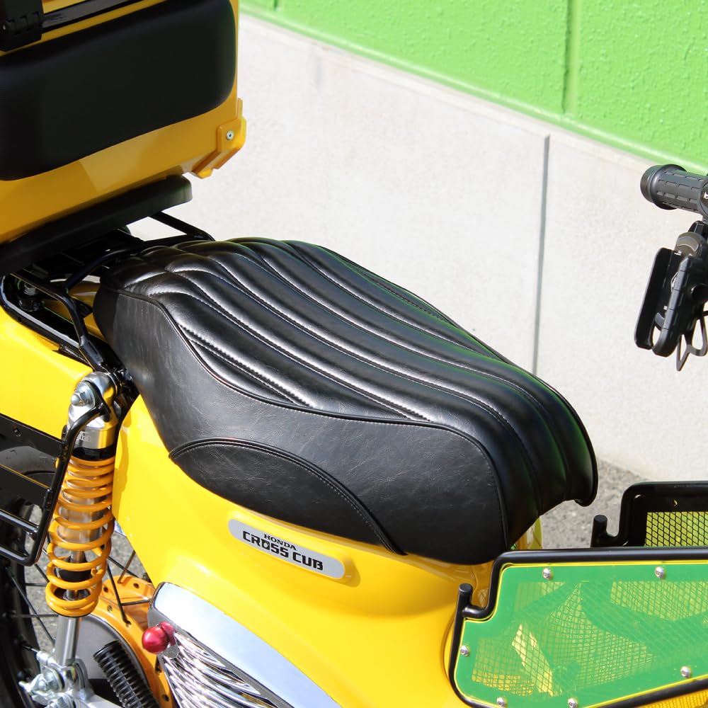 Quick Custom Long Seat for Honda Cross Cub CC110 Mr. (Black) JA60/JA45
