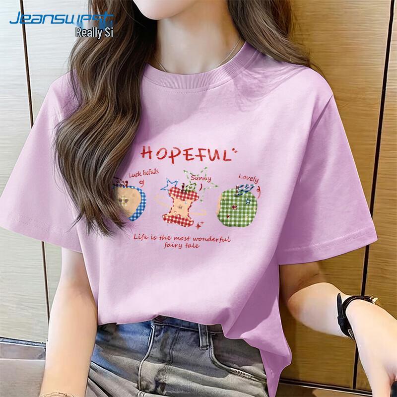 Jeanswest Women s Graphic Print Loose Cotton T-Shirt 2XL