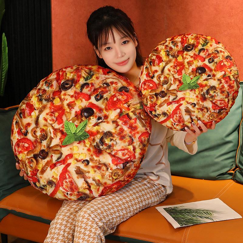 Creative Simulation Food Pizza Throw Pillow Plush Toy Home Sofa Pillow Cushion Doll Activity Gift