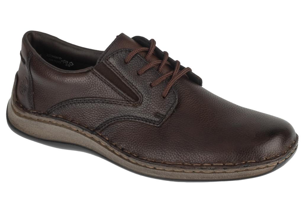 Rieker Shoes 05211, Mens brown Half shoes