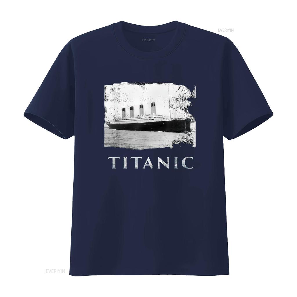 Titanic Sinking History Womens T Shirt Black vintage Washed Breathable fashion Stretched Comfortable graphic Casual Stylish
