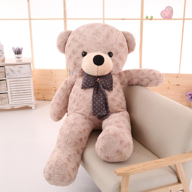 Large Teddy Bear Plush Toy Doll Cute Bow Tie Bear Sleeping Pillow To Send Girls Birthday Gift