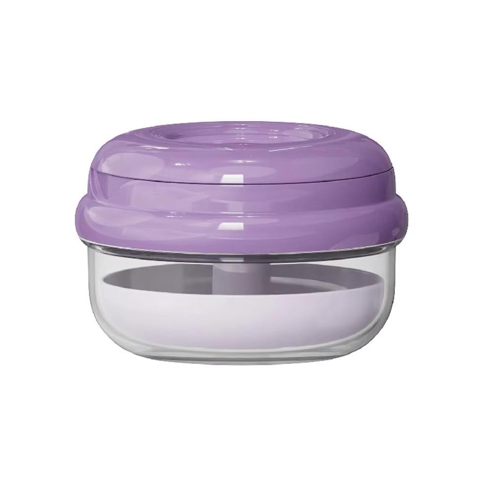 

No-Leak Design Portable Denture Case Clear Case Denture Soak Cup for Dentures фиолетовый