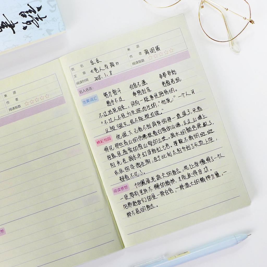 Studentský čtenářský deník: Sbírka dobrých slov a vět pro základní a střední školy