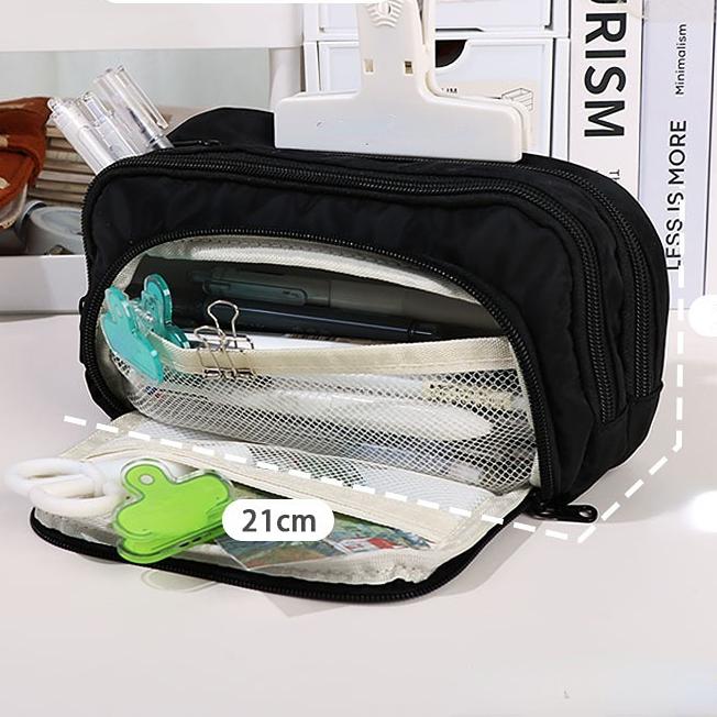 Large Capacity Pencil Bag Aesthetic School Cases Girl Korean Stationery Holder Bag Children Pen Case Students School Supplies