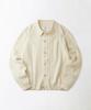 OUTSTANDING Ls Stripe Collar Knit Cardigan_Ivory