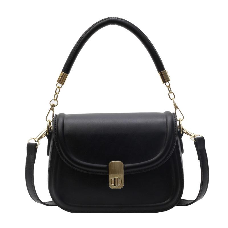 

Маленька сумка Жіноча Нова Однотонна Модна Універсальна Сумка Месенджер для Поїздок чорний