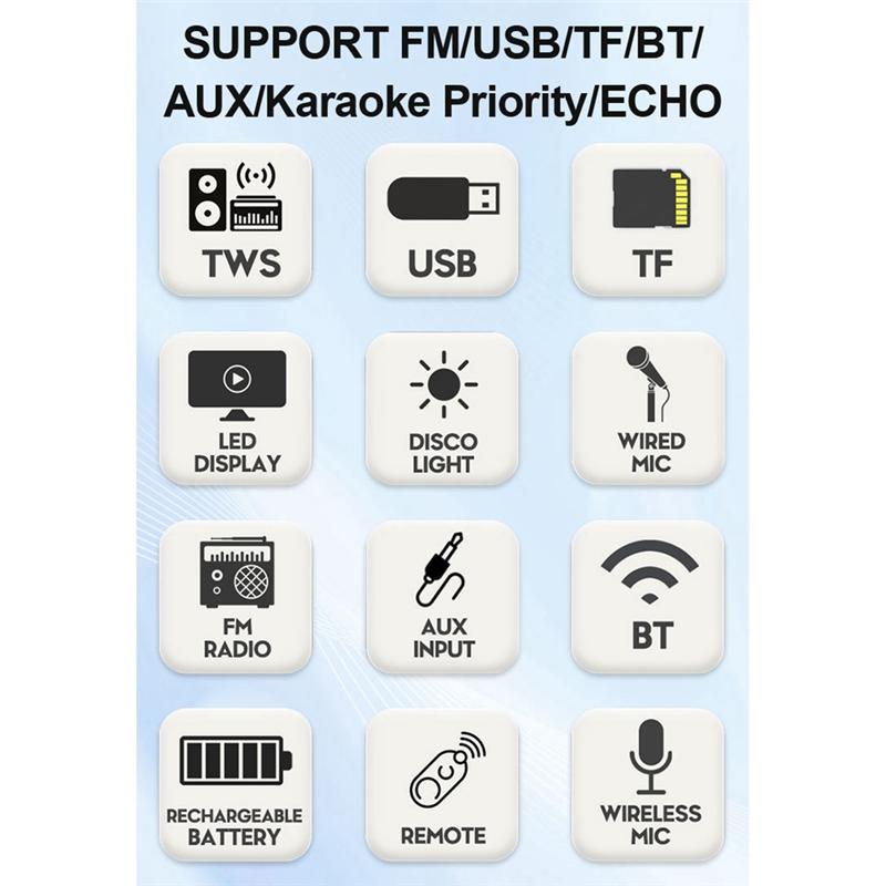 B03B-High Power DSP Bluetooth 5.3 Amplifier Board 8-18 Inch Trolley Speaker Outdoor Audio Amp Module Mono 60W Stereo Amp