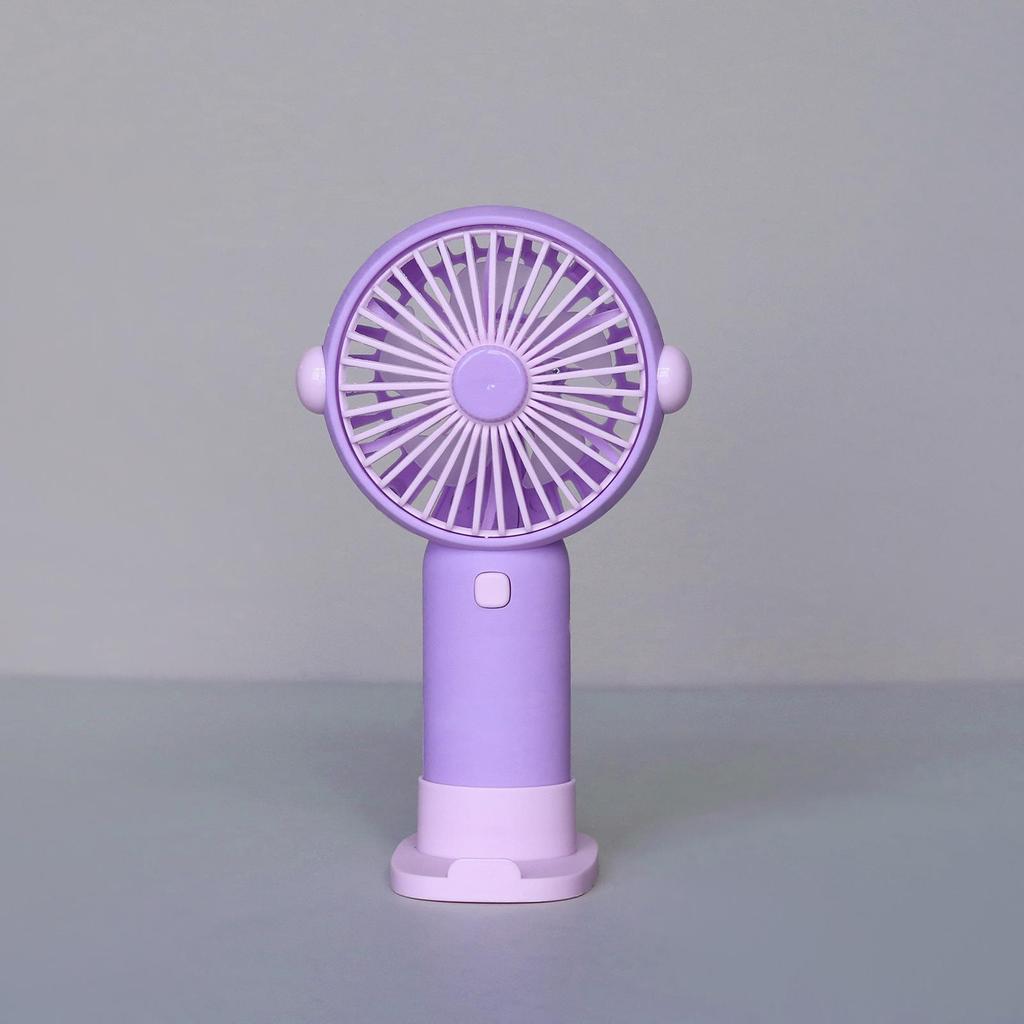 Handheld Mini Fan with Phone Holder & USB Charging