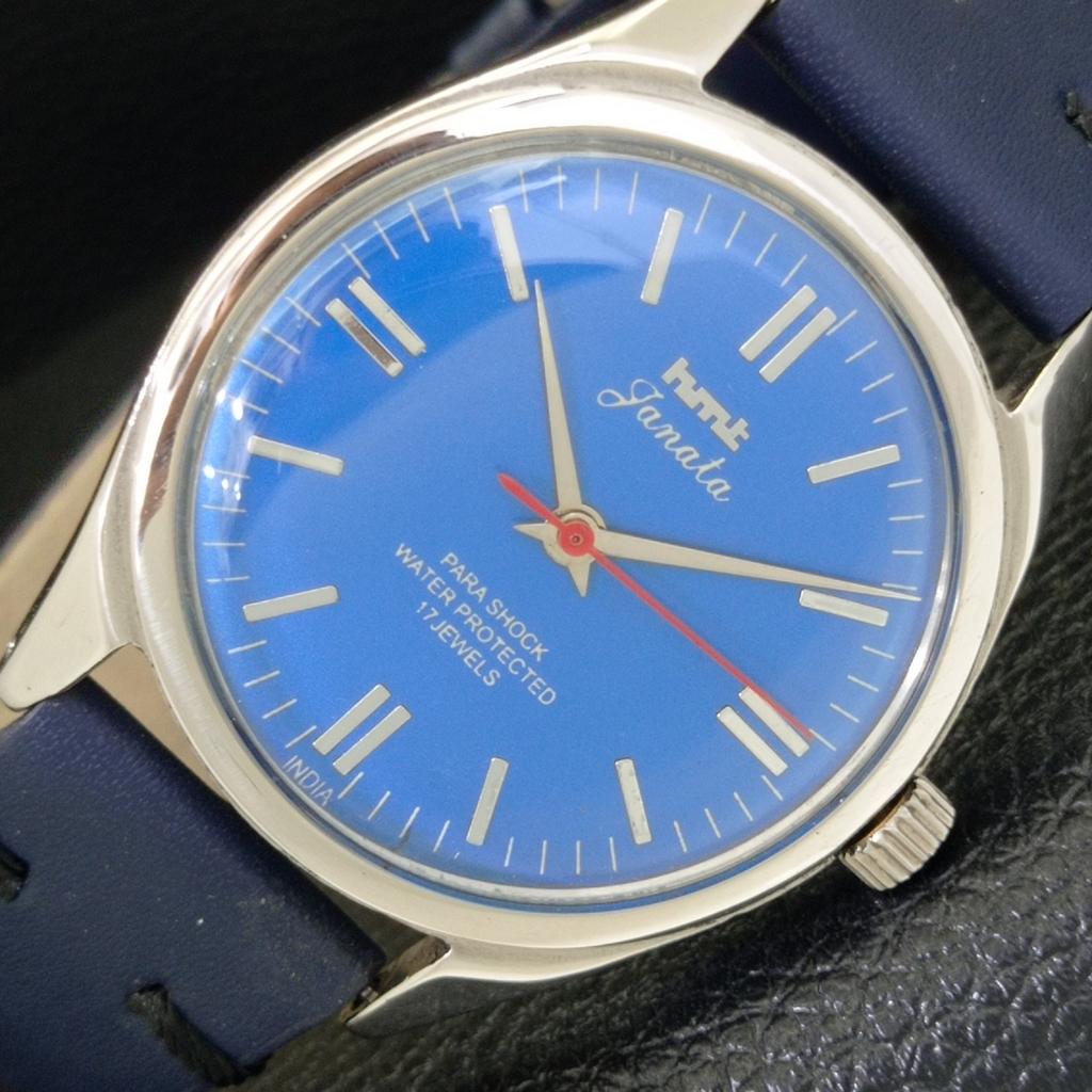 

ВИНТАЖНЫЕ ЧАСЫ HMT JANATA С РУЧНЫМ ЗАВОДОМ, ИНДИЙСКИЕ МУЖСКИЕ, ЦИФЕРБЛАТ СИНИЙ ЦВЕТ a700050-5 R201-a700050