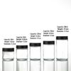 OIMG 60g Transparent Glass Dispensing Bottles