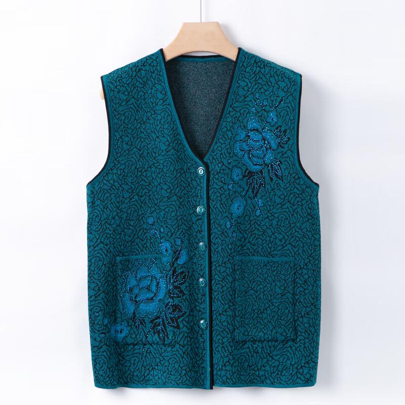 Hodo Damen V-Ausschnitt Strick-Cardigan-Weste