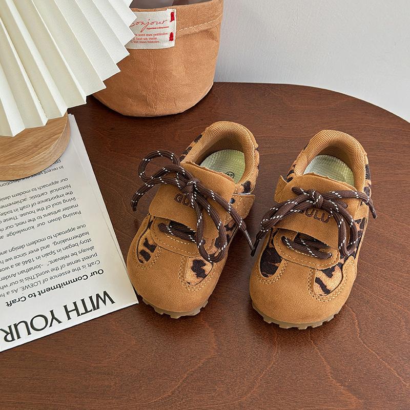 Herbstmode Komfort Sneaker Mädchen Leopardenmuster Trendig Klassisch Kinder Sneaker Vielseitig Schlicht Mädchenschuh Trendiger Jungenschuh