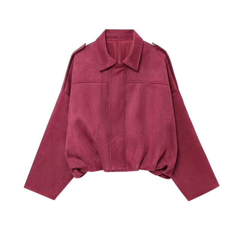 Zaprha 2025 New Arrival Suede Texture Effect Casual Shorts Female Outer Wear Fifth Pants Slim Looking 4344154