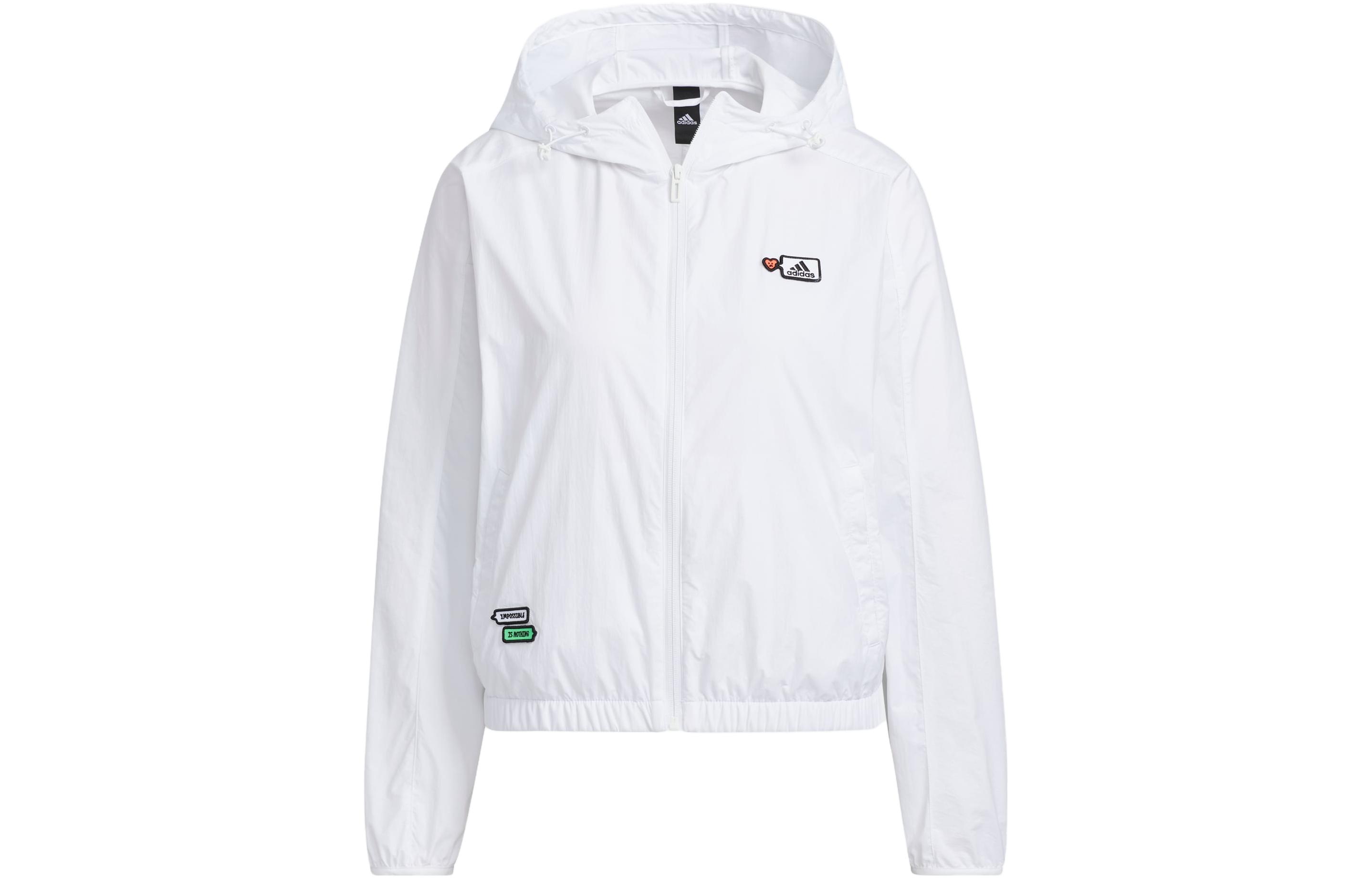 Adidas X SEEBIN Collaboration SS23 Jackets Women s White Hooded Moderate Other HY2852 M