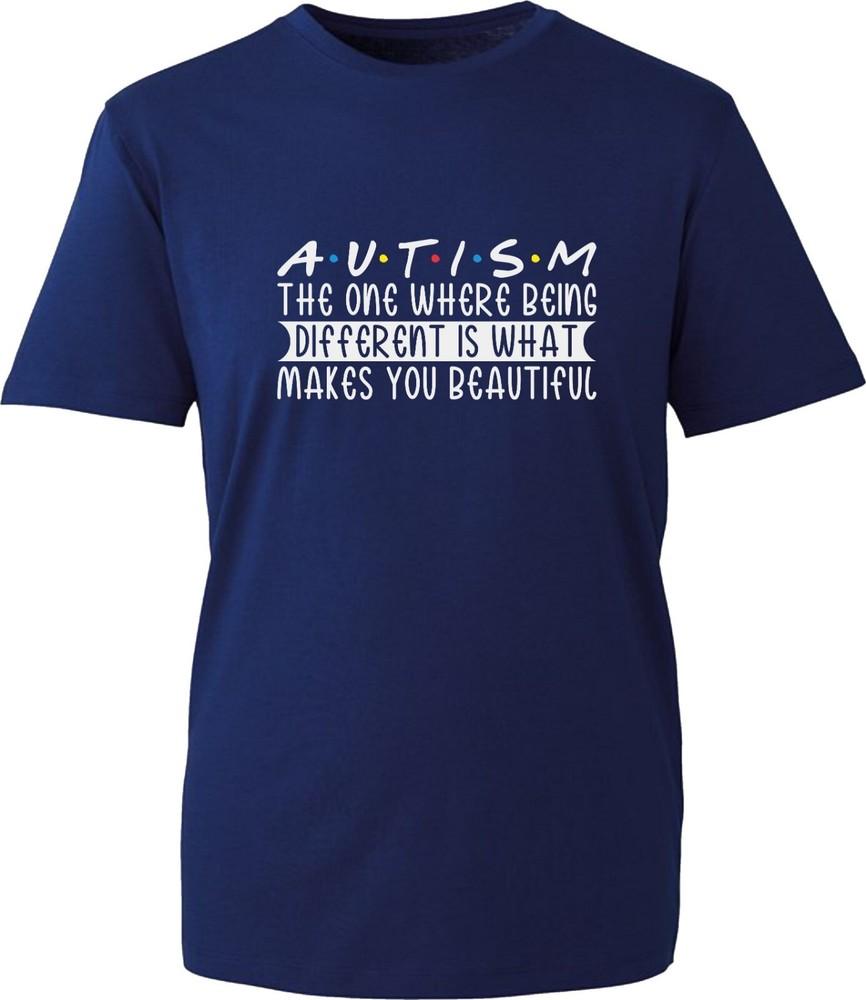 Autism Awareness TShirt Where Being Different Make Beautiful Friends Unisex Top S