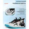 LiNing Yu Shuai 16 Tlumení nárazů Protiskluzové Odolné proti opotřebení Odrazové Středně vysoké Basketbalové boty Dětské basketbalové boty Bílé Černé Modré YKBS100-1