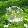Bird Carrier Travel Parrot Cage Transparent Ventilated Bird Cage with Safety Locks Portable Bird