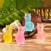 6Pcs Luminous Alpaca Resin Figurines Garden Landscape Desk Car Accessory For Various Room Types, Christmas & Universal Holidays