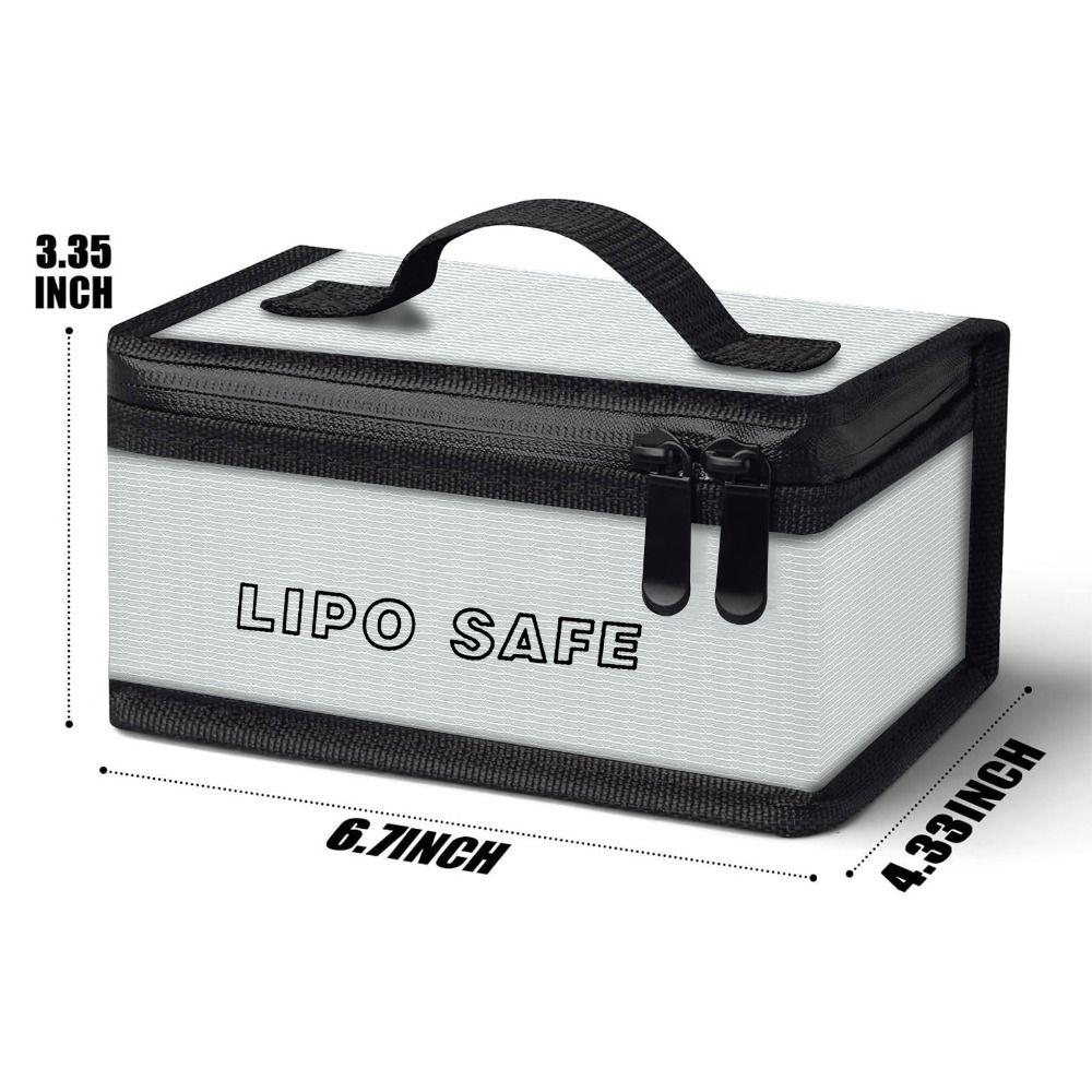 Waterproof Battery Fireproof Handbag Portable Lipo Protective Case RC Battery Storage