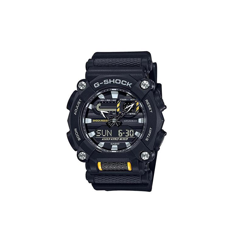 

Casio G-SHOCK Series Industrial Design Theme Street Fashion 10-Point Nut Waterproof and Shockproof Movement Quartz Movement Resin Strap GA-900-1A чёрный
