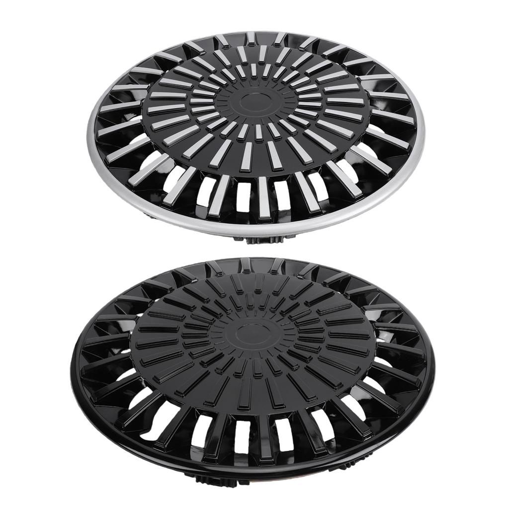 4PCS R15 Hub Caps 15 Inch Thick ABS Stylish Wheel Rim Cover Hubcap for Fiat 500 Seat Ibiza and Most Cars Truck SUV