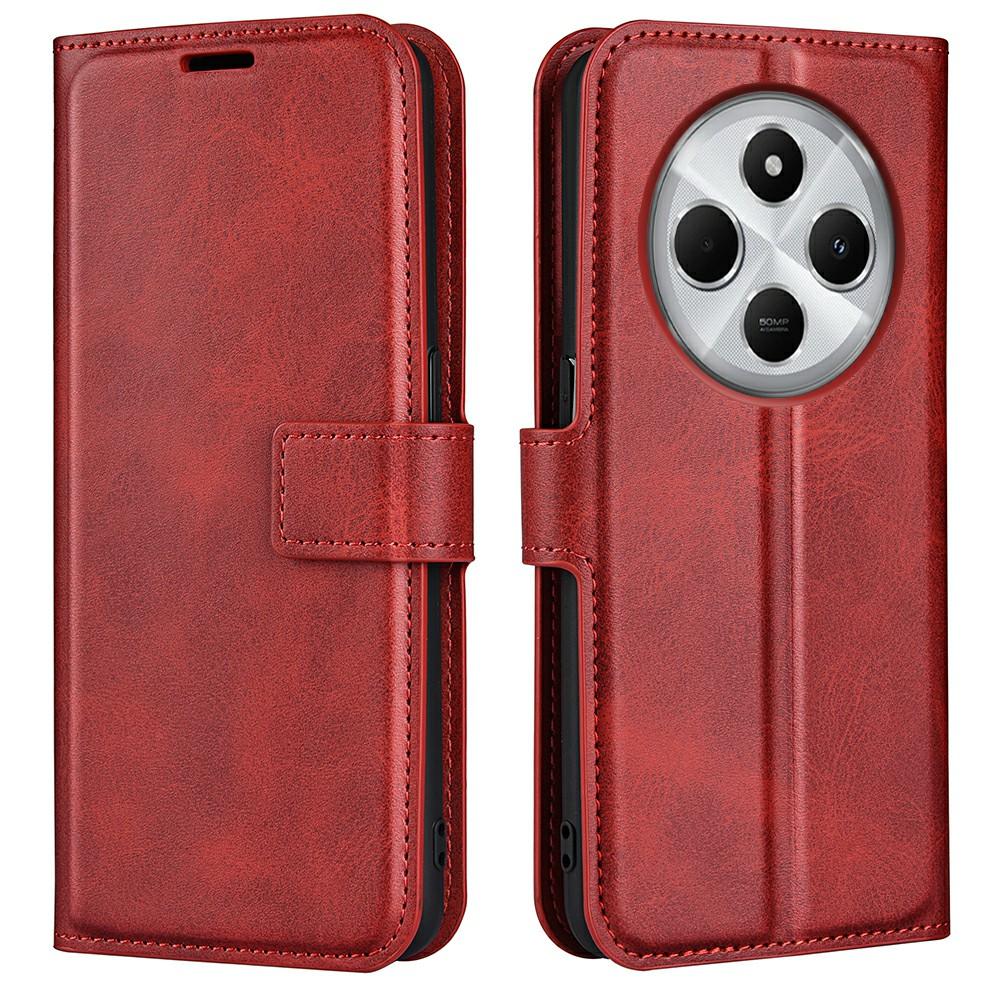 For Xiaomi Poco C75 4G/Redmi 14R 5G/14C 4G Stand Case Anti-Scratch Calf Texture Leather Phone Cover