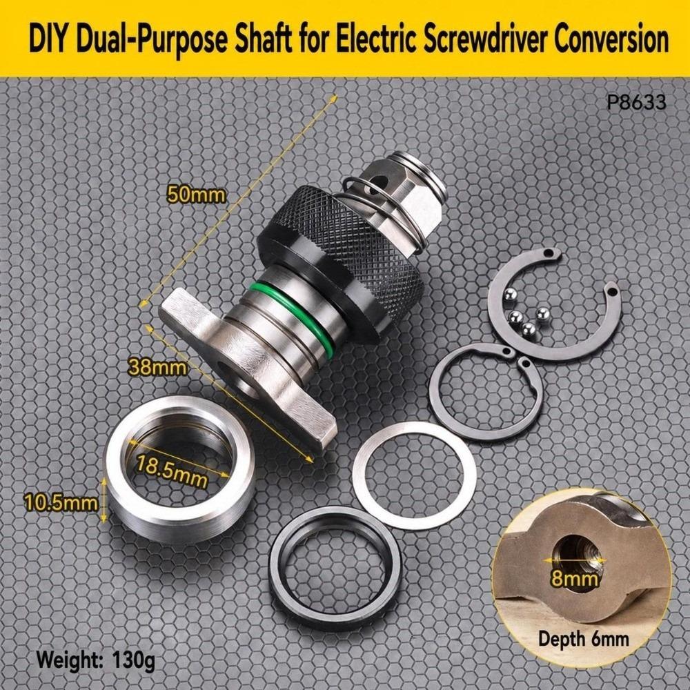 High Hardness Conversion Shaft Kit High Concentricity Impact Wrench Adapter  Wrench Conversion