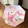 1PC Butterfly Flowers Umbrella-8-Rib Reinforced Portable Folding Travel Suitable for All Seasons Outdoor Daily Use-Z0457