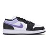 Jordan Air Jordan 1 Abrasion Resistant Slip Resistant Low top Vintage Basketball Shoes Men's Black White Purple 553558-131(Team85-)