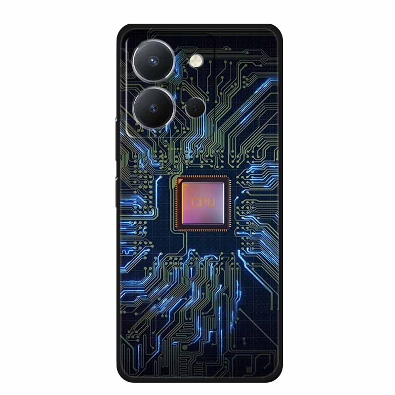 For Vivo Y36 4G Case Luxury TPU Soft Silicone Phone Cases Back Cover For VivoY36 4G Russian Version Shockproof Flowers New Funda