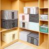 Steel Frame Oxford Cloth Foldable Storage Box - Moisture-Proof, Large Capacity for Clothes & Home Organization