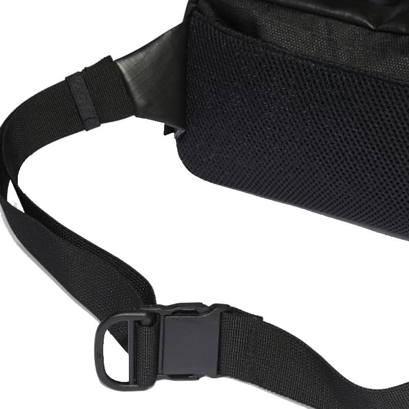 Adidas Polyester Fanny Pack, Shoulder Bag, Crossbody Bag Regular Unisex Black & Gray & Reflective Silver Adidas IB2675