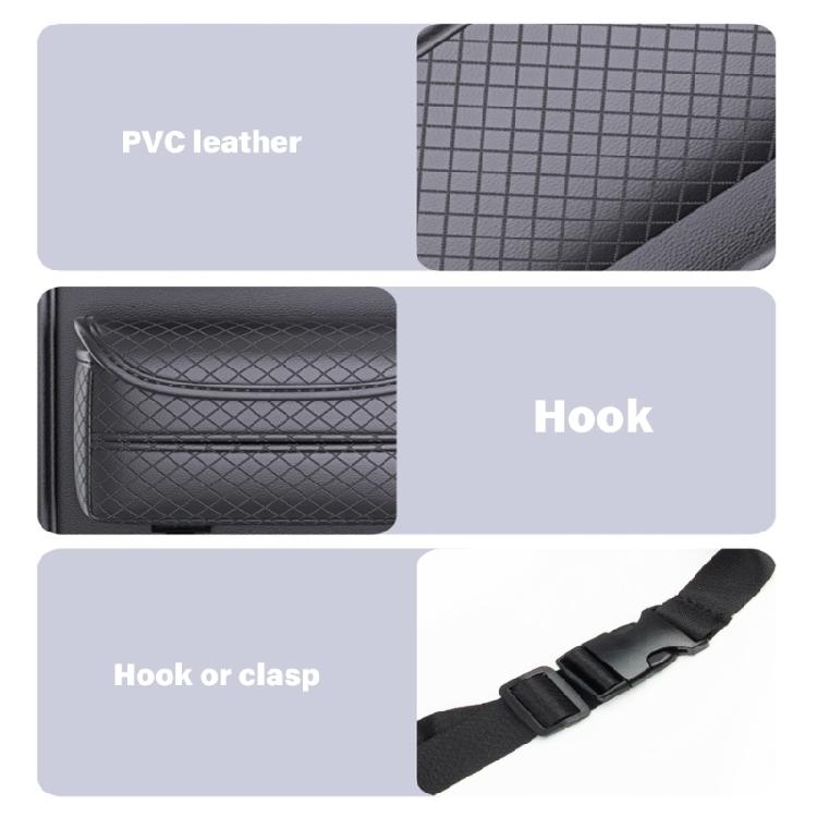 Automotive Back Pocket Multifunctional Backseat Pocket Kick Mat Seat Back Organizer Multiple Compartment Storage Bag