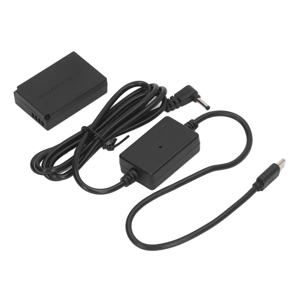 LP E12 Dummy Battery Digital Camera DR E12 DC Coupler Dummy Battery with Type C Power Adapter for
