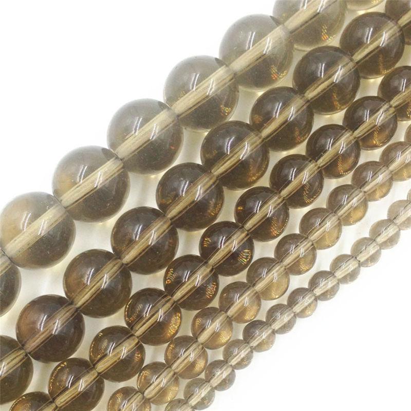 Luźne koraliki Space Quartz Gemstone Round Bead Natural do naszyjnika DIY 4-12mm Wysokiej jakości