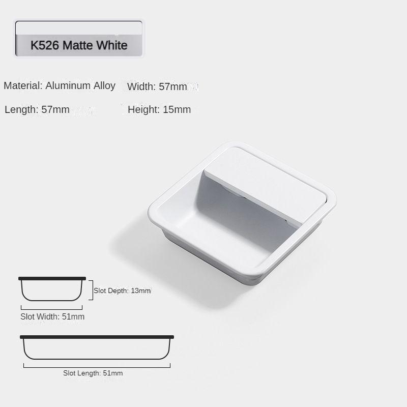Modern Sliding Door Concealed Handle Slotted Embedded Buckle Furniture Handles Wardrobe Push Pull Hidden Kitchen Cabinet Knobs