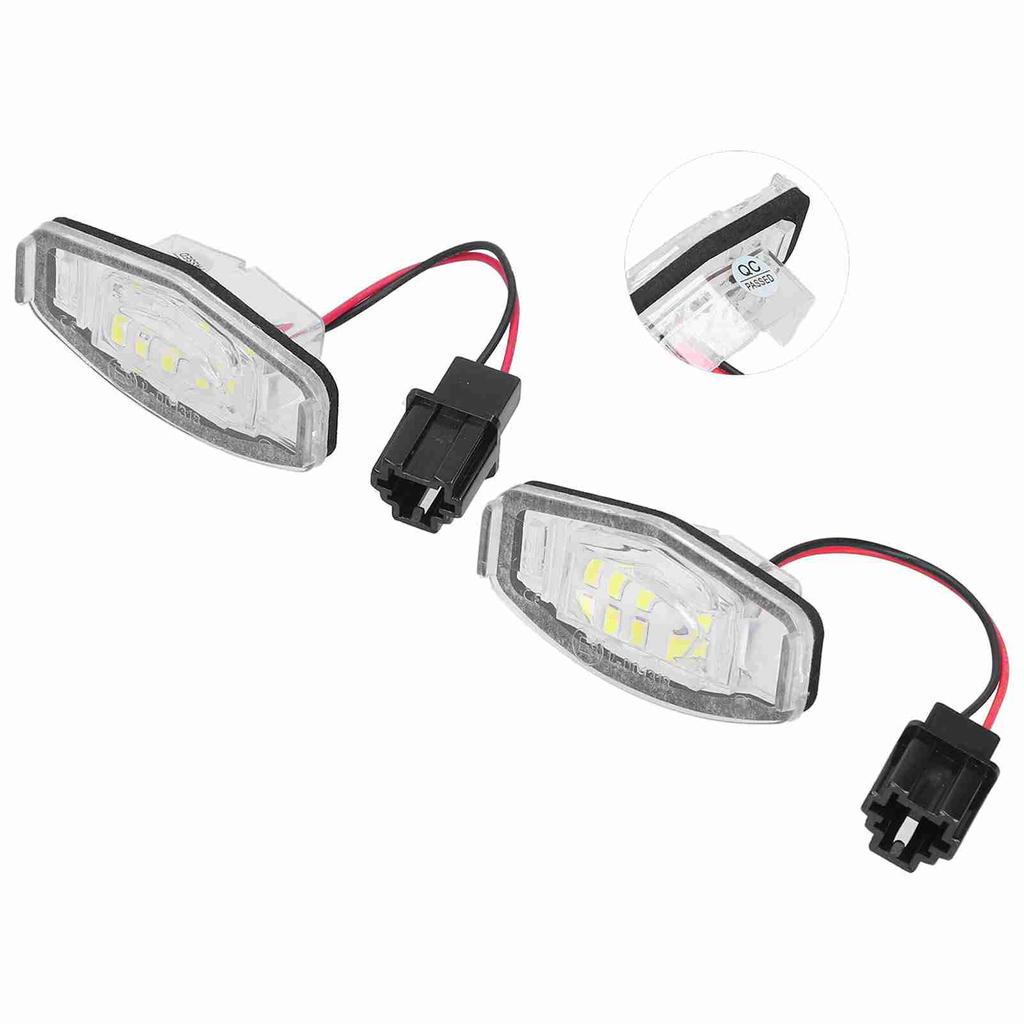 Pair of LED License Plate Lamp White Light 34100S0A013 Fit for Honda CivicPilotAccordOdyssey