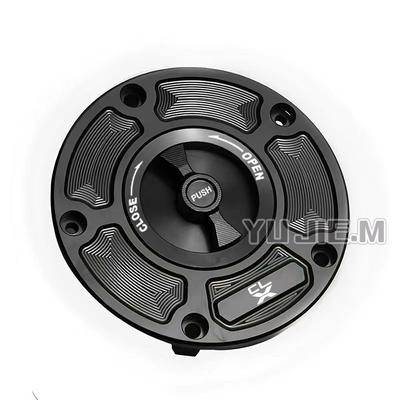 כיסוי פקק מיכל דלק גז לאופנוע CNC, כיסוי מילוי דלק ללא מפתח, הגנות עבור CLX 250 700 CLX 250CL-X 700CL-X כל השנים