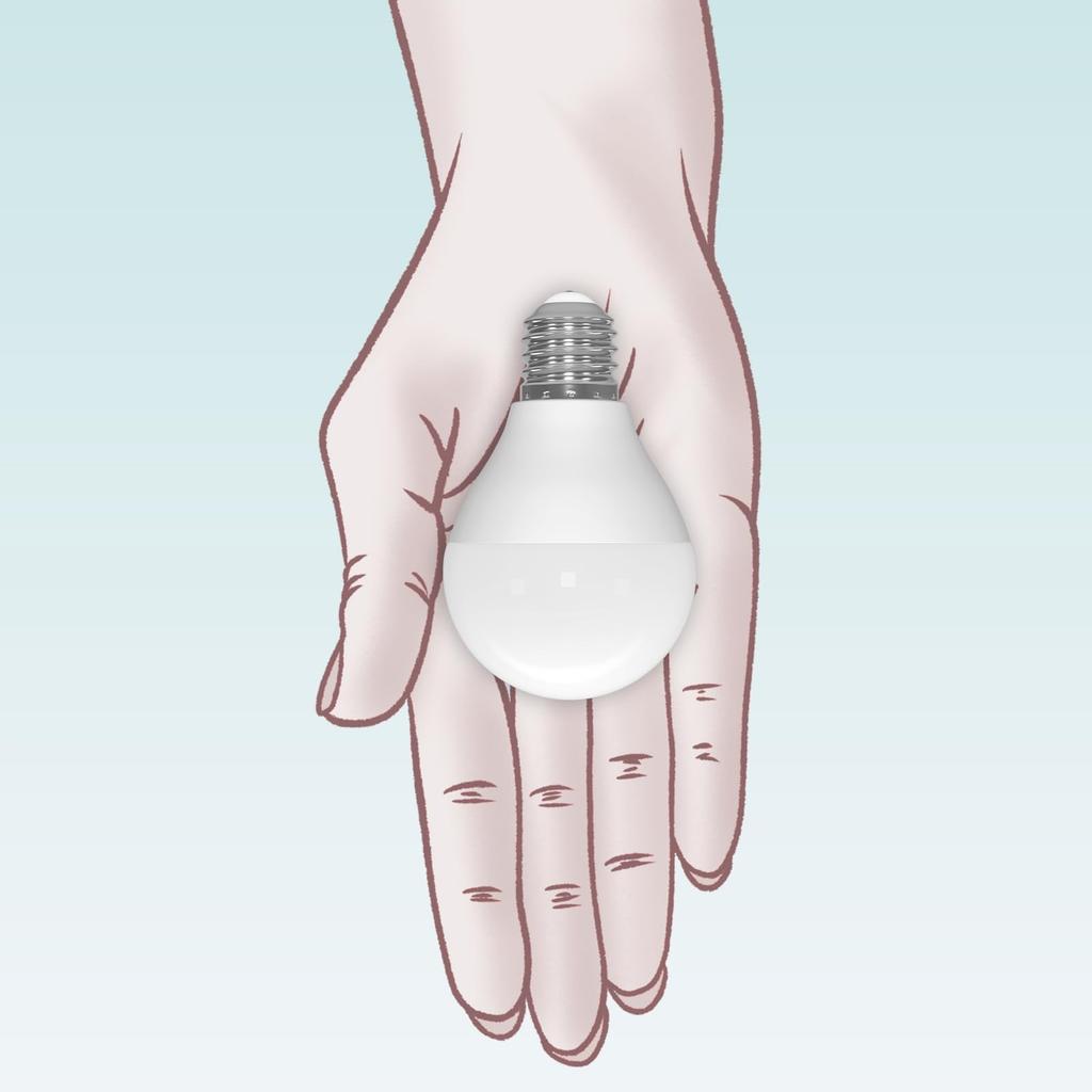 ORALUCE E17 LED Bulbs, 40W Equivalent, Warm White, Mini-Krypton Bulbs, Omnidirectional, Compatible with Sealed Fixtures, Downlights, Not Dimmer