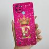 For Realme C21Y C25Y Phone Case Crown Letters Soft Liquid Silicone Protective Back Cover For Realme C21 C15 C 21 C 25 Y Fundas