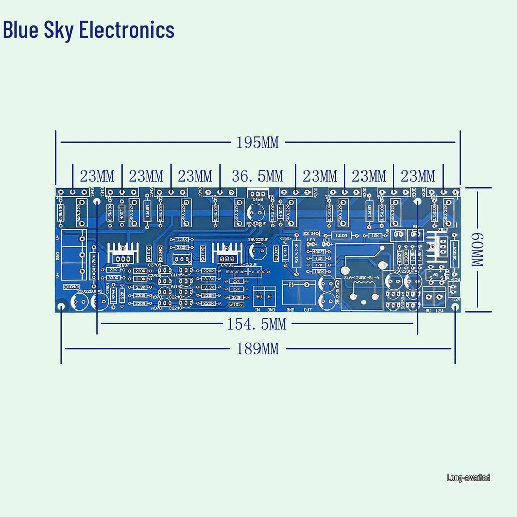 400W High Power Mono Amplifier Board with Speaker Protection - 1943 5200, Finished Product and Blank Board Option